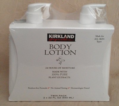 Kirkland Body Lotion, Made with 100% Pure Plant Extracts, 22fl oz, 2pk by Chom