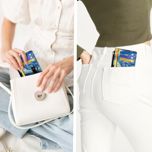 Image of Tipmile Womens Credit Card Holder Wallet, Small Slim RFID Blocking Sleeve | Mini Tiny Cute ID Case, Minimalist Zipper Pocket Wallet, Thin Coin Purse, Mothers Gift