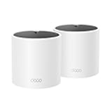 Deco X15 Dual-Band AX1500 WiFi 6 Mesh Wi-Fi System | Replaces Routers and Extenders | Covers up to 3,900 sq.ft. | 2 Gigabit Ports per Unit, Supports Ethernet Backhaul, 2-Pack