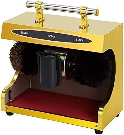 Shoe Polisher Machine, Shoe Polisher Automatic Induction, Ful Automatic Infrared Sensor Portable Household Comb Brush Shoe Polisher(White)