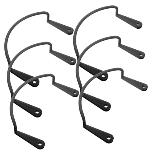 balacoo Pool Table Net Fixator 6pcs Billiard Net Bracket Kit Black Mesh Bag Holder for Snooker Table