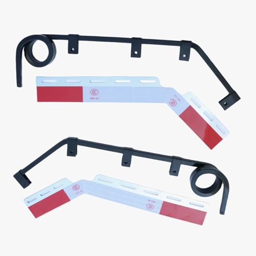 Image of Pair Angled Mud Flap Hanger 1 coils, Down Bar Type Truck Mud Flap Hangers Bracket for Trucks, semi, Trailers, RVs