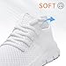 Oltyutc Men Women Tennis Shoes Lightweight Breathable Running Shoes Walking Gym Workout Athletic Comfortable Fashion Sneakers White 11 Women/9.5 Men