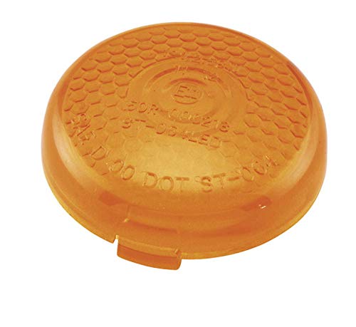 Biker's Choice Amber Honeycomb Design Turn Signal Replacement Lenses