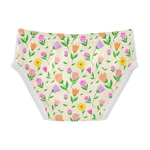 Flowers Floral Yellow Toddler Boy's Underwear 2T 23022232