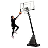 [LEADING EDGE] バスケットゴール PG 2026新型 Bリーガー監修 高さ6段階調整 ワンハンド 230-305cm ミニバス＆一般公式サイズ対応 高反発クリアボード 大容量タンク ウェイトバッグ付き 本格的 安定 家庭用 練習用 子供 大人