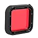 NATEFEMIN Underwater Diving Housing Case Red Lens Filter Protective Cover Replacement for GoPro Hero 5 6 Camera Accessory Part