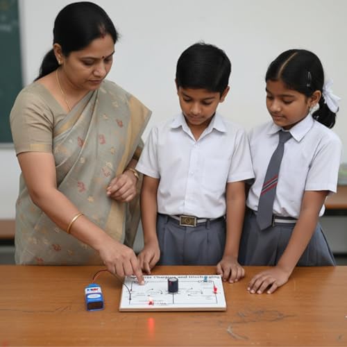 Image of ERH India Class 12 Physics Charging and Discharging of Capacitor Science Project Experiment Working Model Kit for School Students