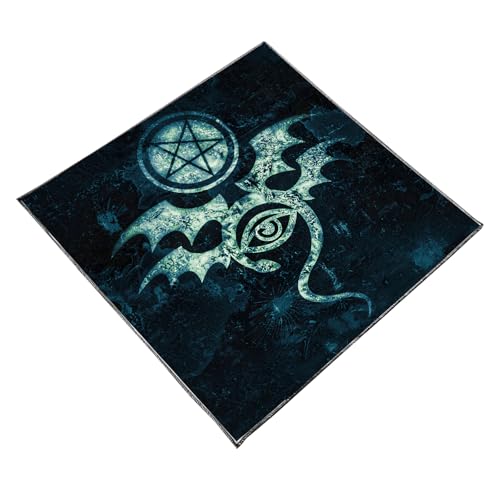 Butterfly Flower Tarots Card Tablecloth Meditations Cloth Psychic Reading Mats for Psychic Readings & Meditations Travel Friendl