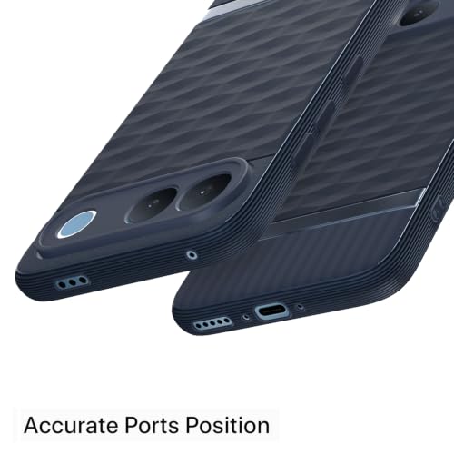 Image of Pikkme Back Cover for Vivo S2 5G Camera Protection 3D Hexa Cube Design Silicone Protective Bumper Case (Blue)