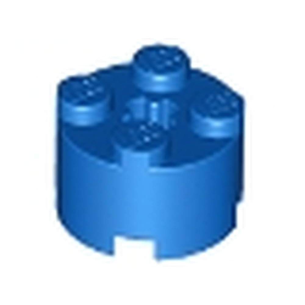 LEGO Brick, Round 2 x 2 with Axle Hole, Part 3941 (Blue, 10, count)