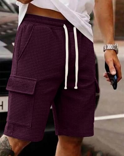 Image of AUSK Classic Relaxed Fit Cargo Stretch Shorts for Mens| Half Pant Cargo Shorts with Pockets | Casual Shorts for Mens