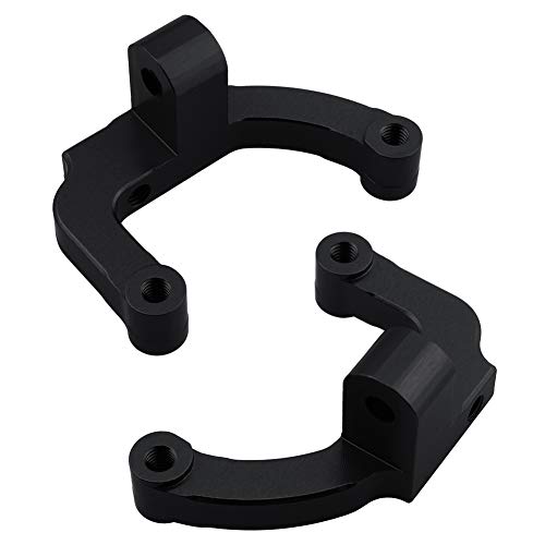 HobbyPark Aluminum Center Link Ball Mounts Upgrade Parts for Redcat Everest-10 1/10 Scale RC Rock Crawler Car Replace 180001, Black Anodized