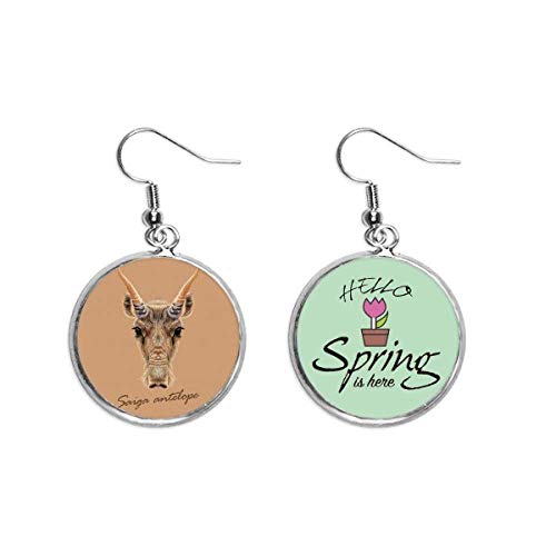 Bijoux antilope saïga au fini brun délicat, un pendentif d'exception pour femme