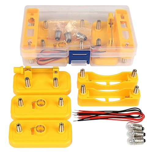 Serie de bombillas de iluminación paralela, circuito paralelo, caja de experimentos de física, circuito científico, juego de experimentos de circuito científico