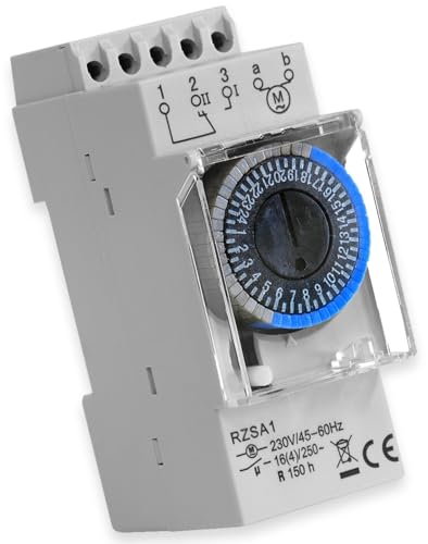 RELTECH Zeitschaltuhr RZSA1 230 V DIN-Schiene Analog
