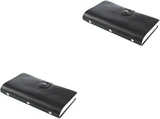 TEHAUX 2 Peças Carteiras Finas Id Porta-Crédito Bolsa De Crédito Carteira Preta Porta-Cartão Recipiente De Crédito Porta-Banco Bolsos Porta-Carteira Carteira Preta Fina Caixa De Cartão