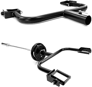 TnP Distribution 2" Olympic Barbell Revolving Grappler Handle Bar Gym Attachment Trap Shrug Weight Plates Lifting Bar for Romanian Deadlift/Floor Press/Shoulder Press Bar TNP1021