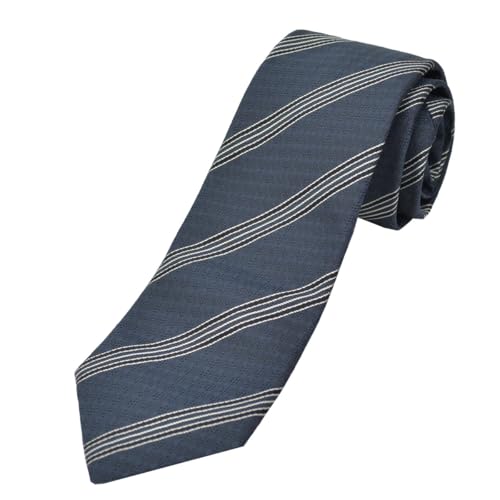 Yonezawa-ori Silk Necktie: Where to Buy Yamagata's Uesugi Silk [2026] — a11 ネイビーストライプ finish