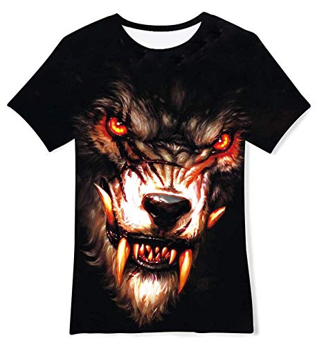 RAISEVERN Manches Courtes Cool Black Paint Imprimé T Shirt personnalisé Ras du Cou Tshirt Tee Tops...