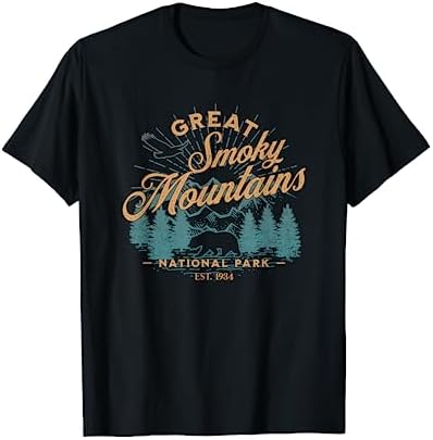 Great Smoky Mountains National Park Souvenir Bear Hiking T-Shirt