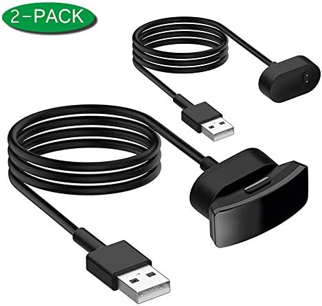 WERONE 2 Packs Charger Cable for Fitbit Inspire and Inspire HR Smartwatch, Replacement USB Charging Cord Accessories for Fitbit Inspire HR (3.3 ft)