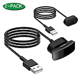 2 Packs Charger Cable for Fitbit Inspire and Inspire HR Smartwatch, Replacement USB Charging Cord Accessories for Fitbit Inspire HR (3.3 ft)