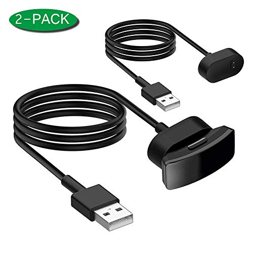 WERONE 2 Packs Charger Cable for Fitbit Inspire and Inspire HR Smartwatch, Replacement USB Charging Cord Accessories for Fitbit Inspire HR (3.3 ft)