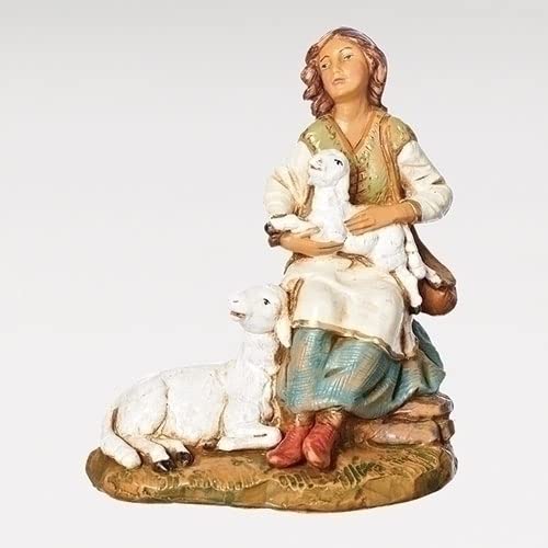 Figurine crèche Fontanini Nahome le berger 19 cm pour décoration de Noël