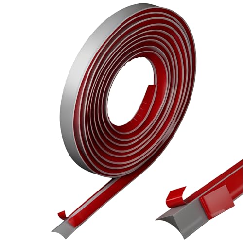 158 Inch Gray Flexible Quarter Round Molding Trim，Peel and Stick