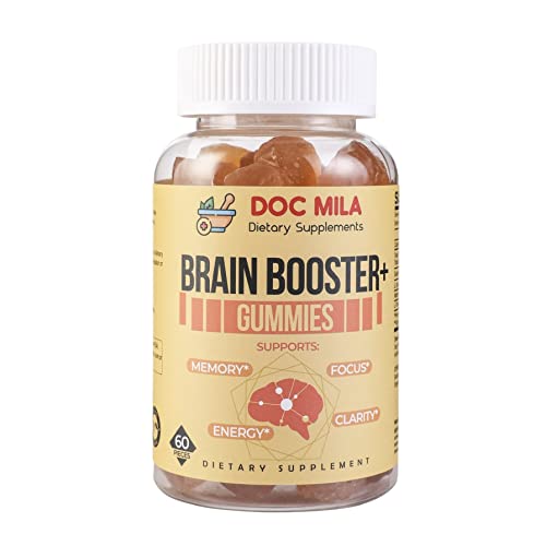 Doc Mila Brain Supplements for Memory and Focus - Nootropics Brain Support Supplement - Coffee Alternative - 60pcs/30servings