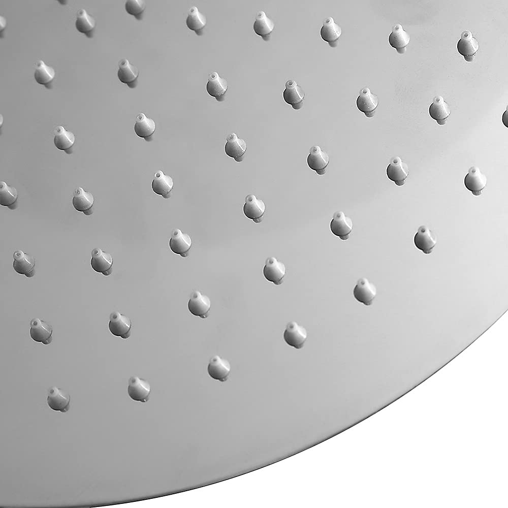 Soffione Doccia A Pioggia Con Braccio A Parete - Design Slim, Acciaio Cromato, Ugelli Anticalcare - Foto 7