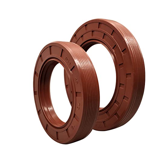 MACHSWON 2PCS Fluorine Rubber Framework Oil Seal 32mmx56mmx8mm FKM Ring Washers TG4 Framework Oil Seal Gasket Fluororubbe Water Sealing Rings Grommets - Image 2