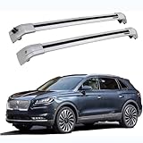 XQHZFDPX Barras de Techo para Lincoln Nautilus 2018-2021, Portaequipajes de Aluminio Auto Portaequipajes Barras Transversales Transporte Accesorios