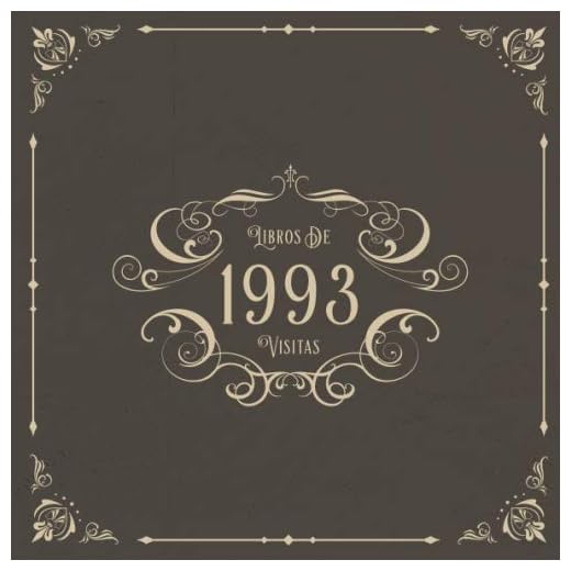 1993 Libros de Visitas: Libros de visitas para fiestas de cumpleaños de estilo vintage para que la familia y los amigos inserten saludos y mensajes | 100 páginas