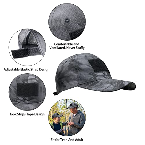 Yzpacc Airsoft Half Face Mask with Goggles& Patch Hat Set - Image 4