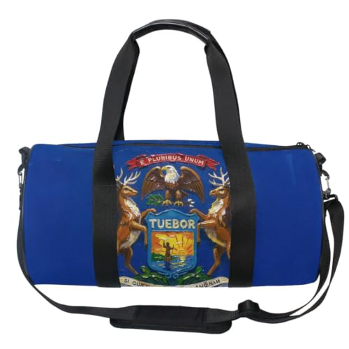 Bolsa redonda de Michigan ideal para tus entrenamientos diarios y sesiones de fitness de pintura