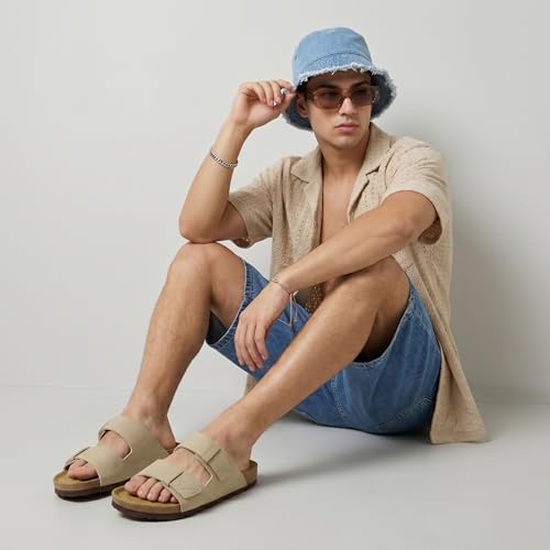 CUSHIONAIRE Men's Lynx Cork footbed Sandal with +Comfort, Stone Nubuck 11 by CUSHIONAIRE - Used condition - Image 6