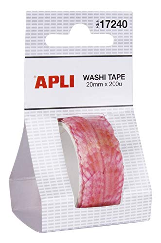 APLI 17240 - Washi tape pretagliato petali 20 mm x...