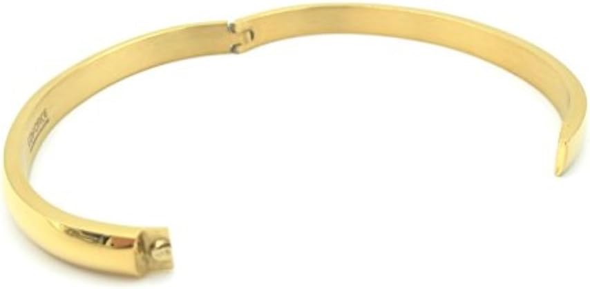 Edforce Stainless Steel Women's Stackable Bangle Bracelet Hinged Oval-Shape - Image 5