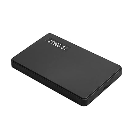 Homgee 2.5'' Type-C to USB 3.0 External Hard Drive Portable D High Transmitting Speed Plug&Play for Desktop/Laptop (80GB) Black