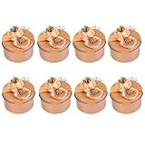 TOVINANNA Caja de Embalaje para Dulces de Boda, 8 Piezas de Hojalata Dorada, Elegante y Pulida, Accesorios Decorativos para Fiestas y Regalos Obsequios