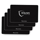 TwelvePeaks Premium-RFID-blockierende Karte (2, 4 und 6 Stück), kontaktloser Debit-Kreditkartenschutz, Anti-Diebstahl-NFC-Karten-Blocker-Set, ultradünne RFID-Karten für gesamte Brieftaschen für Männer
