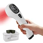 iKeener Red Light Therapy Device,FDA Cleared Handheld Cold Laser Therapy Device,Infrared Light Therapy Pain Relief Device for Joint and Muscle,Knee,Shoulder,Back,Neck Reliever(2x808nm,12x650nm)(White)