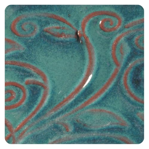 Glis低火无铅釉料 AMACO Turquoise 473ml 陶瓷工艺着色 - 2