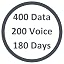 Device + 400 Mins / 180 Days