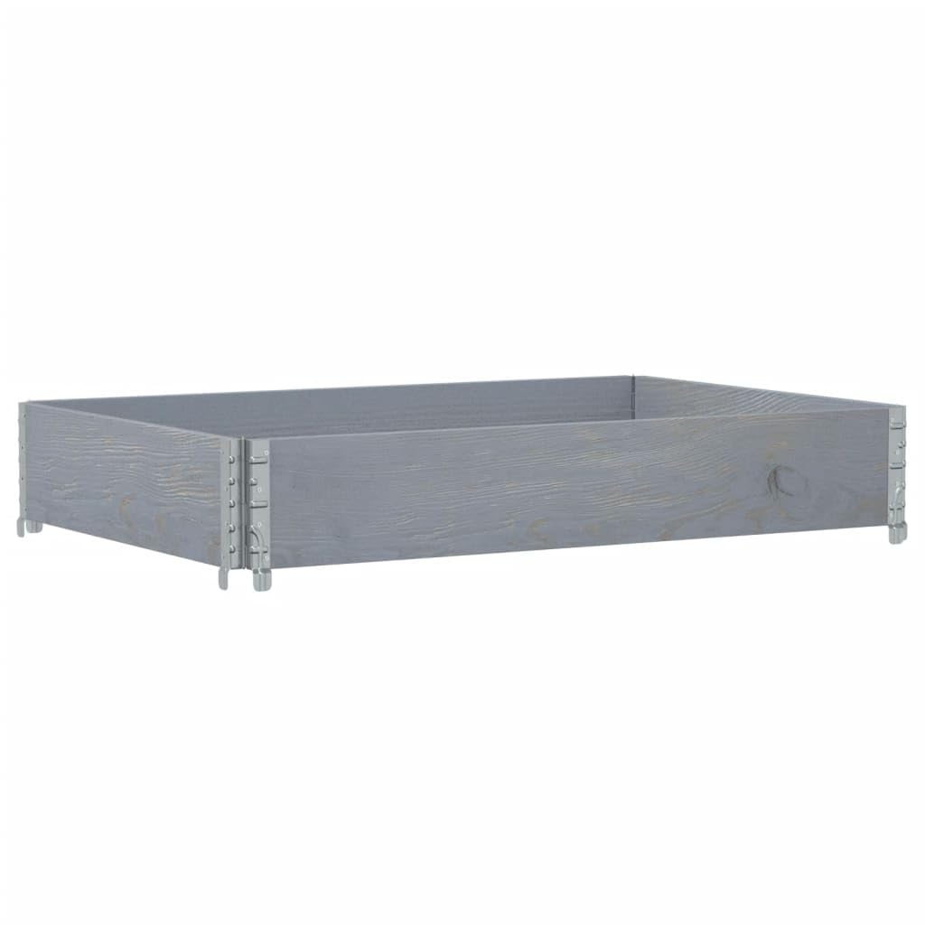 Fioriera da Giardino in Legno Massello Pino Grigio 120x80 cm | Ideale per orto sul balcone o terrazza, questa struttura pieghevole e impilabile ottimizza lo spazio esterno.