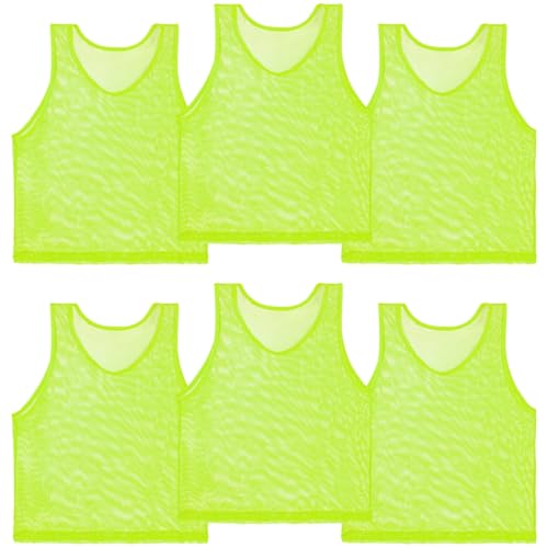 RAINFLOW Green Pinnies Soccer Pennies - Set of 6 Team...