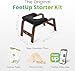 FeetUp - The Original Yoga Headstand Bench, Vegan Handstand Trainer Bench and Stand, Strength Training Inversion Equipment for Relaxation & Strength, Includes App & Starter Kit, Chocolate, Black