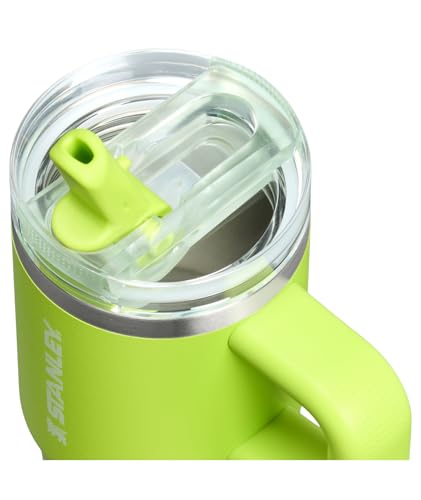 Image of STANLEY Quencher ProTour Flip Straw Tumbler with Leakproof Lid 14 oz | Built-In Straw & Handle | Cupholder Compatible for Travel | Insulated Stainless Steel Cup | BPA-Free | Chartreuse